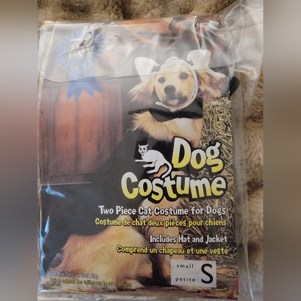 Dog Costume Two Piece Cat Costume for Dogs NEW IN PACKAGE. Sz Small